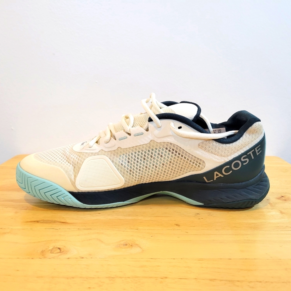 Lacoste Cream and Black Athletic Shoes - Picture 5 of 12